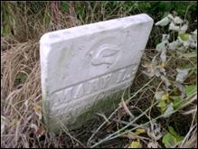 Photograph of Headstone of Mary L. Lanham.