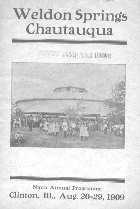 Cover of Weldon Springs Chautauqua Program.