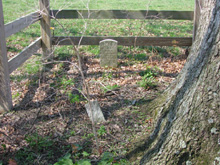 Photograph of Burns School Cemetery.