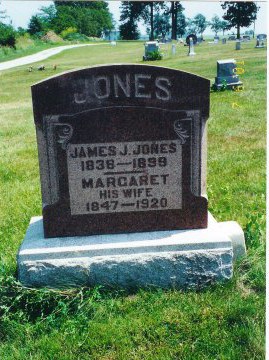 Picture of Jones Tombstone.