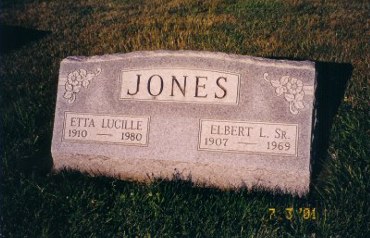 Jones Family Headstones.