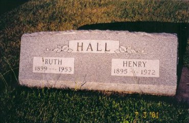 Hall Family Headstones.