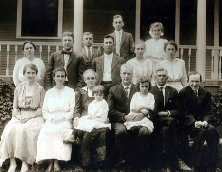 Photograph of the Sprague and McConkey families.